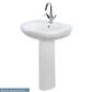 Temptation 57cm x 46cm 1 Tap Hole Basin - White