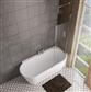 Bray 1600x780x580mm Right Hand Bath - White