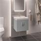 Cavone 50CM 2 Door Basin Vanity Unit - Matt Grey