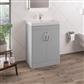 Cavone 60CM 2 Door Basin Vanity Unit - Matt Grey