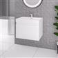 Gravina 60cm x 46cm 1 Tap Hole Polymarble Wall Hung Basin - White