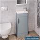 Cavone 50CM 1 Door Basin Vanity Unit - Matt Grey