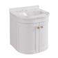 Hardwick 50CM 2 Door Basin Vanity Unit - Matt White