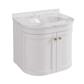 Hardwick 60CM 2 Door Basin Vanity Unit - Matt White