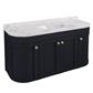 Hardwick 120CM 4 Door Single Bowl Basin Vanity Unit - Anthracite