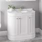 Hardwick 90CM 3 Door Single Bowl Basin Vanity Unit - Matt White