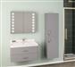 Cavone Tall Wall Hung Unit, 2 door - Matt Grey