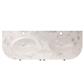 Hardwick 120cm x 44cm 2 Tap Hole Quartz Double Bowl Basin - White