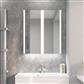 Caldini 600 x 700 x 130 LED 2 Door Cabinet Mirror