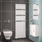 Mersey 1800 x 565 Aluminium Radiator Matt White