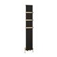 Mersey 1800 x 280 Aluminium Radiator Matt Black