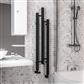 Conwy 1200 x 220 Radiator Matt Black