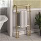 Avon 960 x 500 Brushed Brass / Gloss White