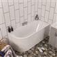 Biscay Double Ended (DE) 1700 x 800 x 440mm 5mm Right hand RH Bath - White