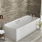 Rockall Single Ended (SE) Twin Grip (TG) 1900 x 900 x 440mm 5mm Bath - White