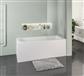 Biscay 1800 x 800 x 440mm Right Hand (RH) Straight 5mm Shower Bath - White