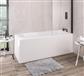 Biscay 1700 x 750 x 440mm Right Hand (RH) Straight 5mm Shower Bath - White