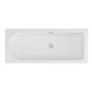 Biscay 1700 x 700 x 440mm Right Hand (RH) Straight 5mm Shower Bath - White