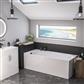 Fitzroy Single Ended (SE) 1700 x 750 x 440mm 5mm Bath - White