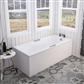 Portland Single Ended (SE) Twin Grip (TG) 1700 x 700 x 440mm 5mm Bath - Matt White