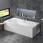 Biscay Double Ended (DE) 1700 x 700 x 440mm Beauforte Bath - White