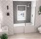 Portland 1700 x 850 x 440mm Right Hand (RH) L-Shaped Beauforte Shower Bath - White