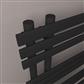 Loddon Dry Element Towel Rail 800 x 500 Matt Black