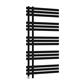 Loddon Dry Element Towel Rail 1200 x 600 Matt Black