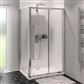 Vantage 2000 Easy Clean 2000mm x 1100mm Slider Shower Door - Chrome