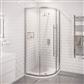 Vantage 2000 Easy Clean 800x800mm Single Door Quadrant Shower Enclosure - Chrome