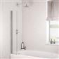 6mm 1400 x 300mm Hinge Bath Screen - Chrome