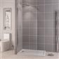 Vantage 2000 6mm Easy Clean 2000mm x 1000mm Walk-In Shower Panel - Chrome