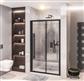 Vantage 2000 Easy Clean 2000x1500mm Slider Shower Door - Matt Black