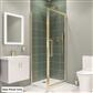 Corniche 2000 8mm 2000mm x 800mm Side Panel - Brushed Brass