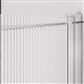 6mm 1400 x 800mm Right Hand (RH) Fluted Straight Bath Screen - Chrome