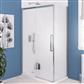 Corniche 2000 8mm Semi-Frameless 2000mm x 1400mm Slider Shower Door - Chrome