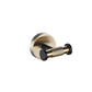 Catania Double Robe hook Matt Black/Brushed Brass