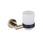 Catania Tumbler Holder in Matt Black/Brushed Brass