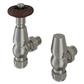 Angle Traditional TRV with Lockshield 15mm Satin Nickel