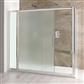 Volente 1850mm x 1200mm Frosted Slider Shower Door - Chrome