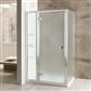 Volente 1850mm x 700mm Frosted Hinge Shower Door - Chrome