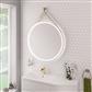 Levone 800x800mm LED Framed Bathroom Mirror - Brushed Brass