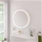 Levone 800x800mm LED Framed Bathroom Mirror - Brushed Brass