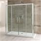 Volente 6mm Easy Clean 1850mm x 1500mm Double Sliding Shower Door - Chrome