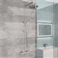 Modern Adjustable Height (850-1200mm) Round Thermostatic Shower Pole - Chrome