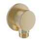 Round Outlet Elbow - Brushed Brass