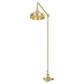 Traditional Thermostatic exposed shower Valve with 8'' Rose Head - Brushed Brass