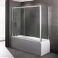 Volente 6mm 1475 x 1690mm Easy Clean Overbath Slider Bath Screen - Chrome