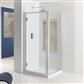 Corniche Easy Clean 1950mm x 700mm Side Panel with Towel Rail - Chrome