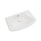 Loire 46cm x 27cm Right Hand (RH) 1 Tap Hole Ceramic Cloakroom Basin with Overflow - White